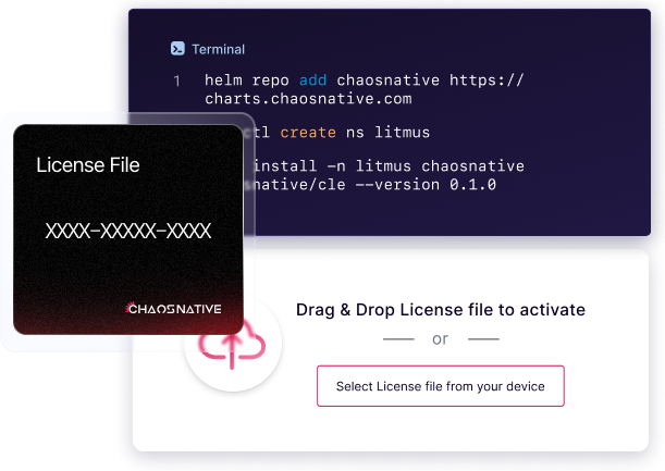 Easily activate Litmus ChaosCenter on your infrastructure